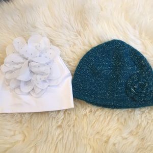 0-6 month girls hats nwot